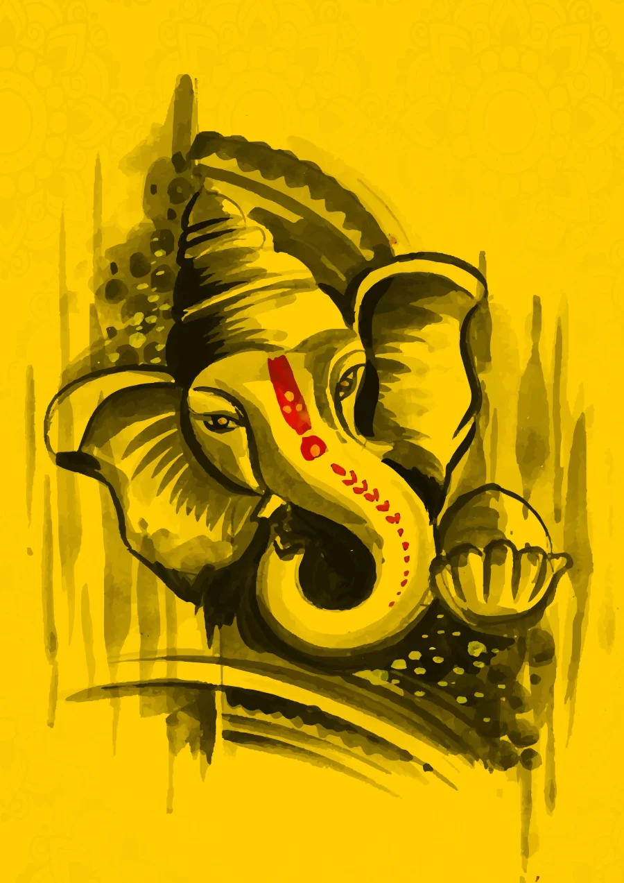 Vinayagar A4 Wall Poster For Room